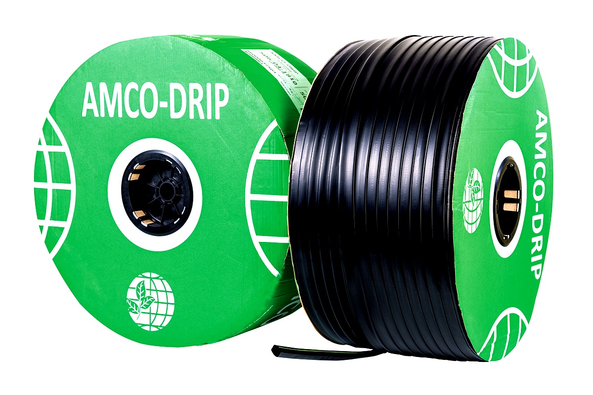 щелевая капельная лента amco-drip t-tape 16 мм 4 mil 20 см 1,0 л/ч 4600 м для орошения